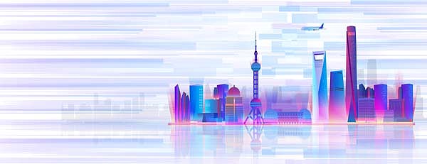 上海城市天际线建筑群的矢量插画01（图ZMjM4OTA3NzY0） - 商业插画 - 站酷设计师灵魂画师DJ药灵儿原创素材 - 站酷ZCOOL