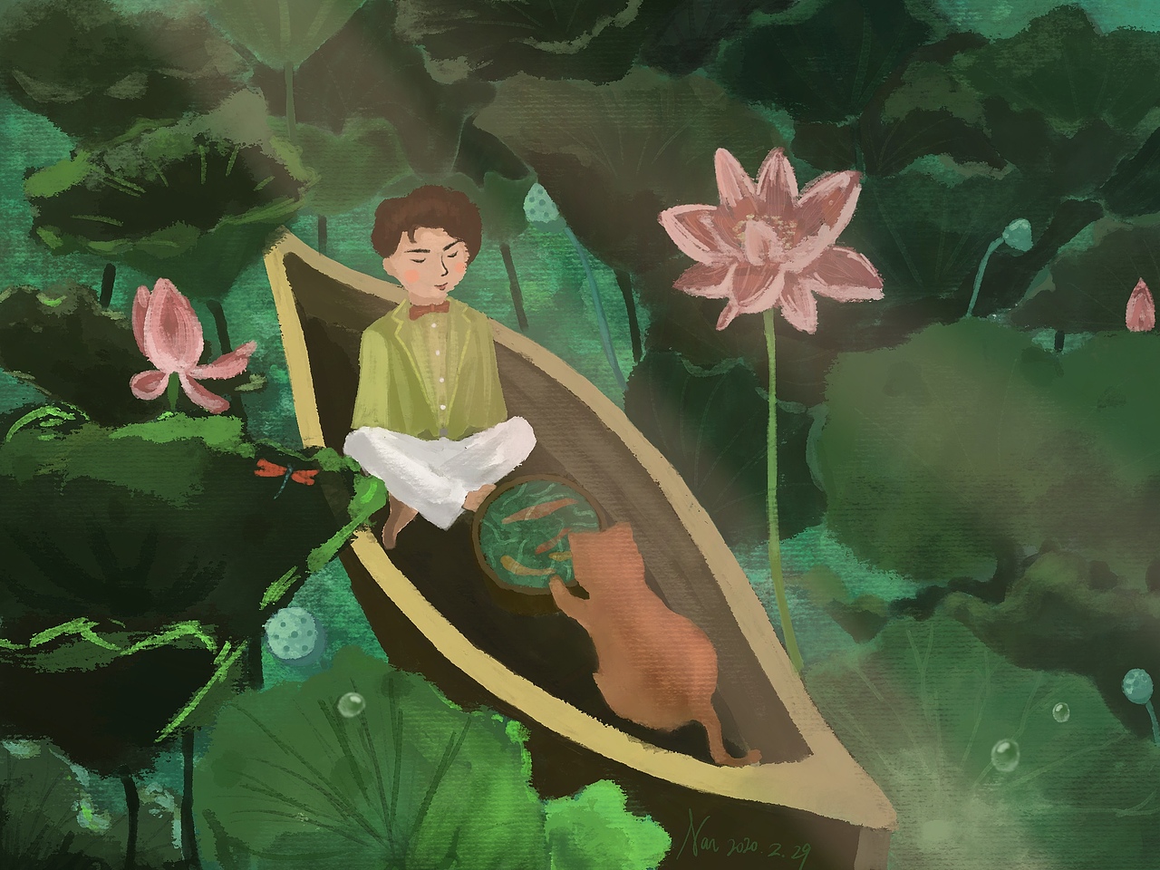 原创练习-荷花池