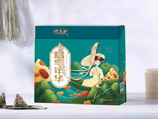 端午节粽子礼盒、包装