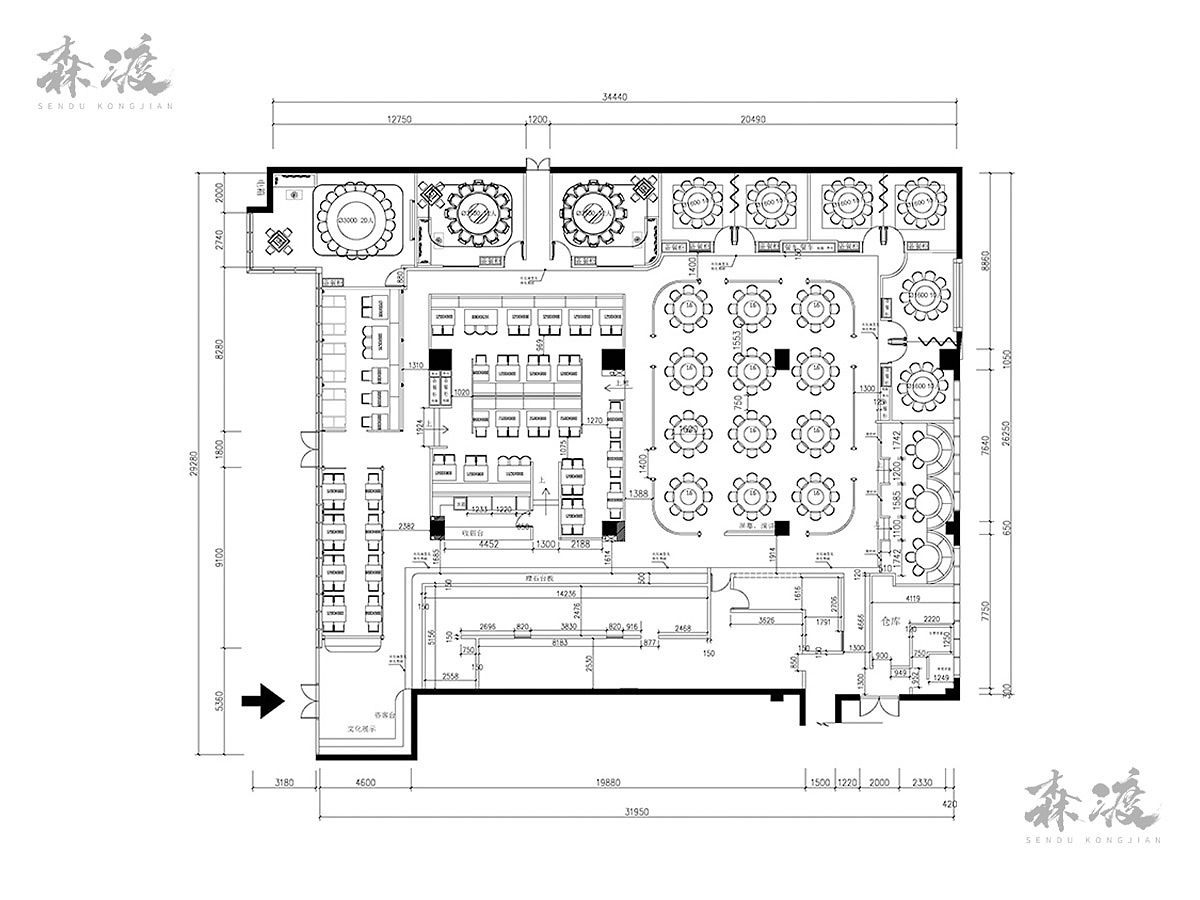 森渡餐饮设计-深圳思乡坊湘菜馆主题餐厅设计