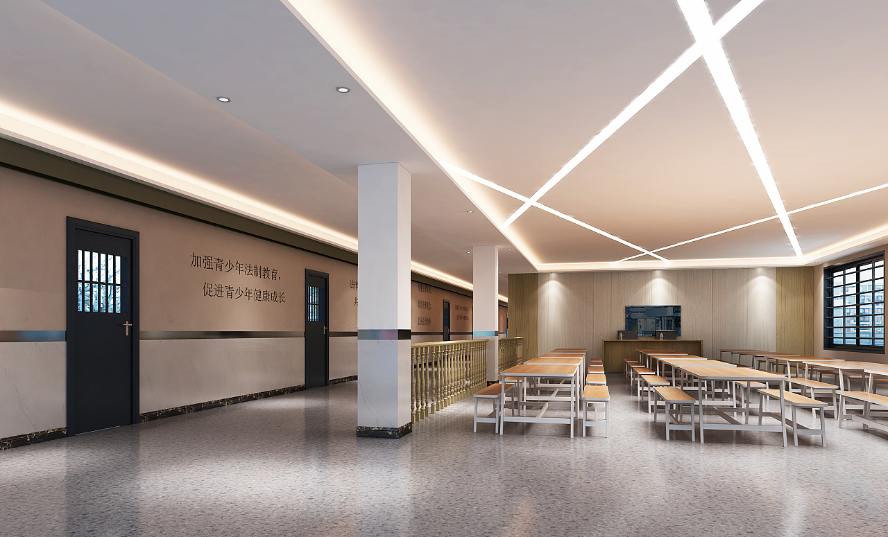 现代食堂 - 效果图交流区-建E室内设计网