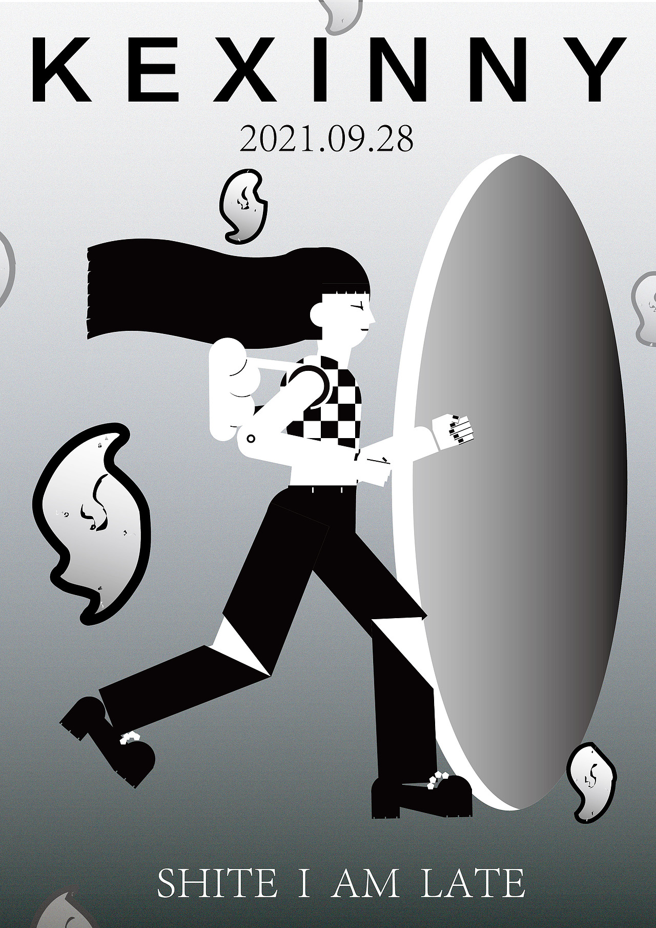 每日摸鱼 黑白插画练习（图ZMjcyNTM0MzEy） - 创作习作 - 站酷设计师快乐肚子KGS原创素材 - 站酷ZCOOL