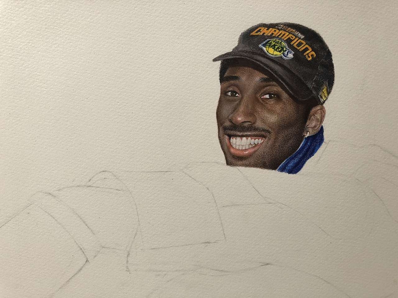彩铅作品-科比·布莱恩特