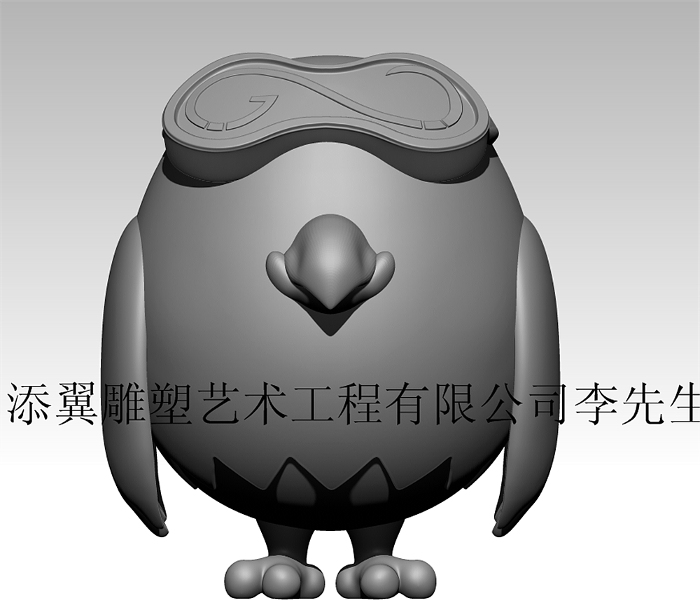 因卡通小鸟的原型作为玻璃钢企业吉祥物雕塑居然又火了