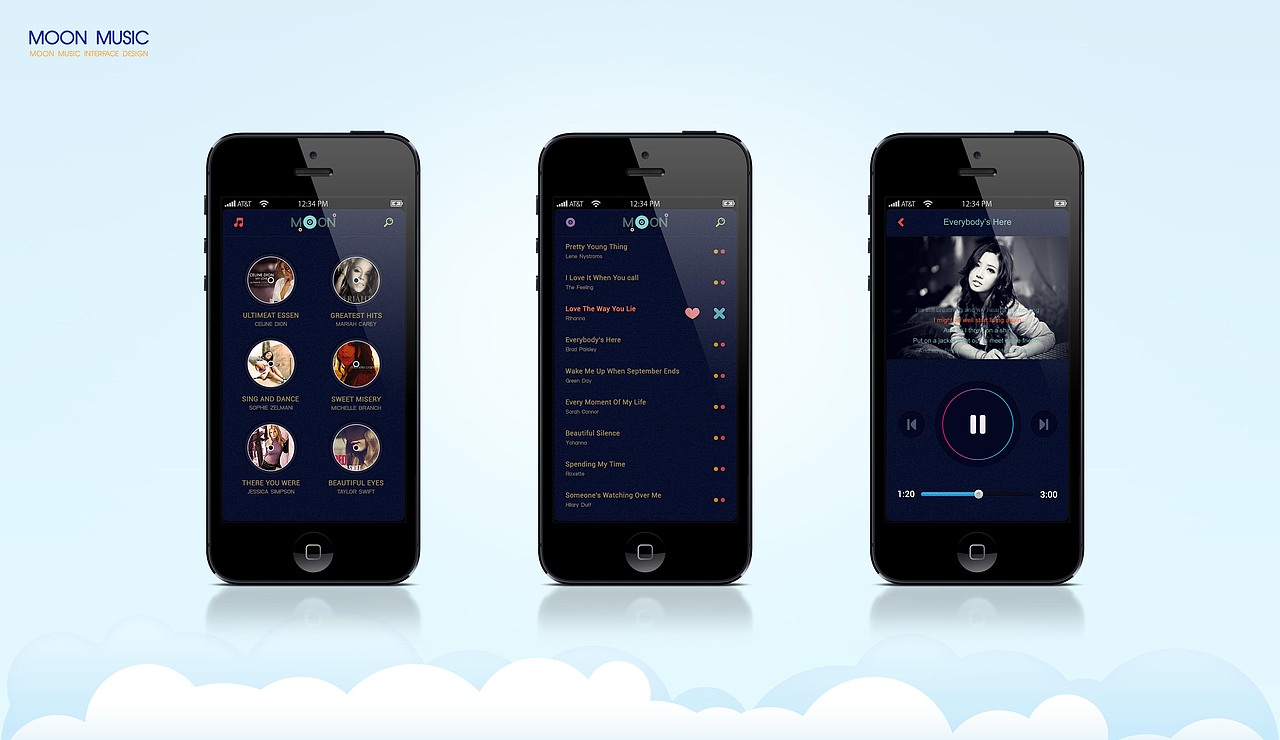 MOONUI/COLLEGE COULD界面设计（图ZMTE2Nzk0MjQ=） - 主题/皮肤 - 站酷设计师杰克扬原创素材 - 站酷ZCOOL