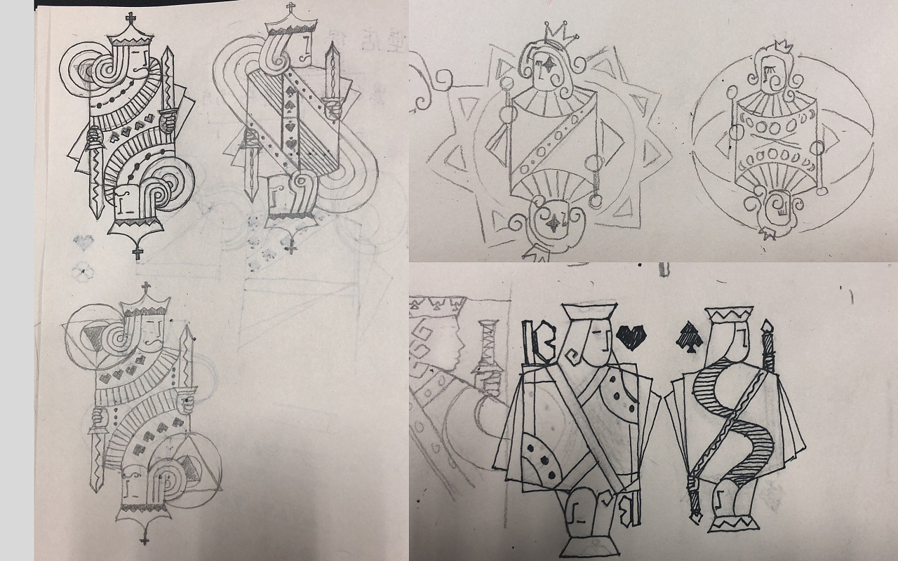 樱花主题扑克牌设计