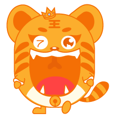小老虎微信表情包（图ZMjU2ODIzNzI0） - IP形象 - 站酷设计师蓝色火焰love原创素材 - 站酷ZCOOL
