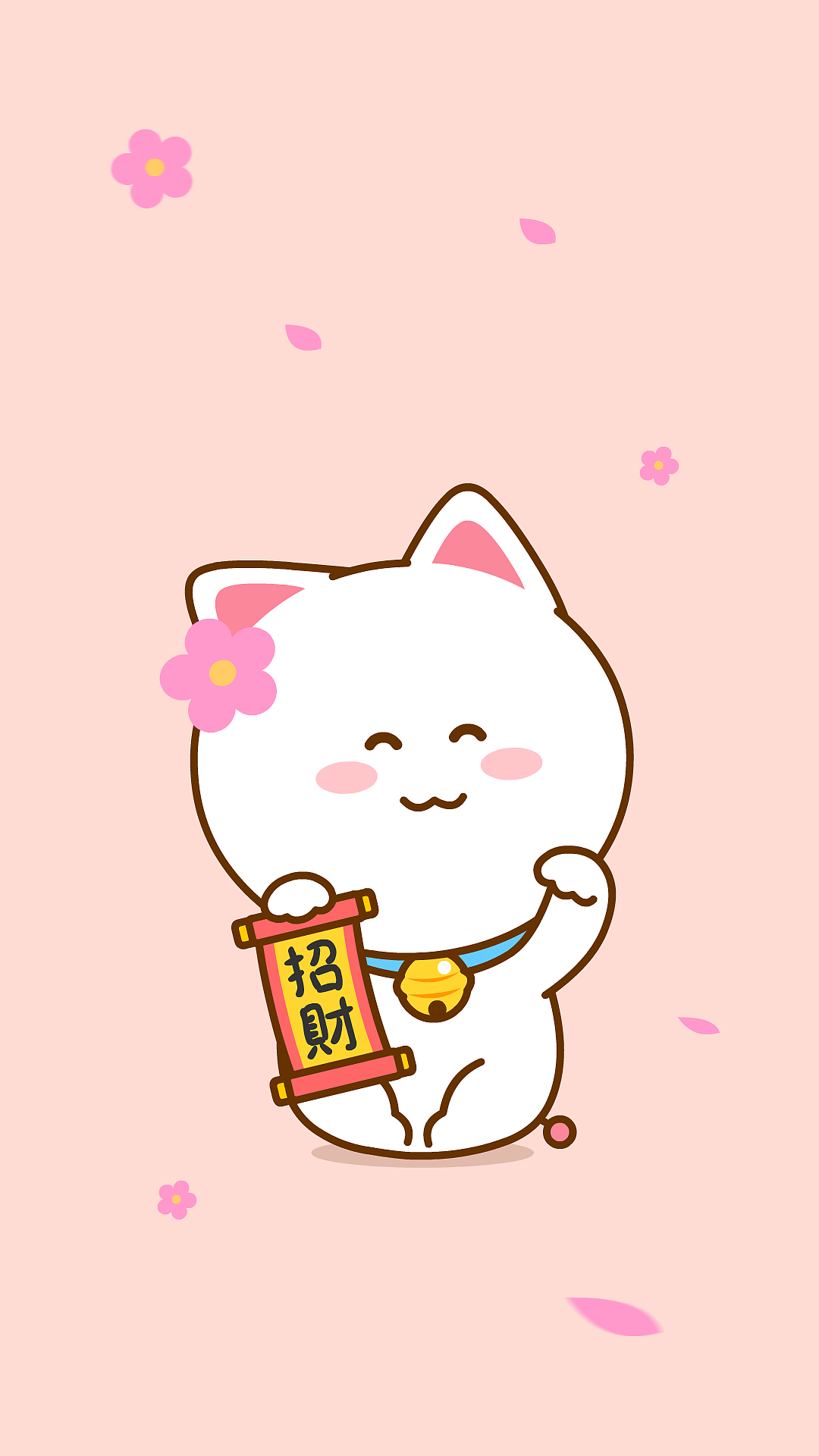 财神 二花 &招财猫 桃小仙 头像 壁纸 动漫