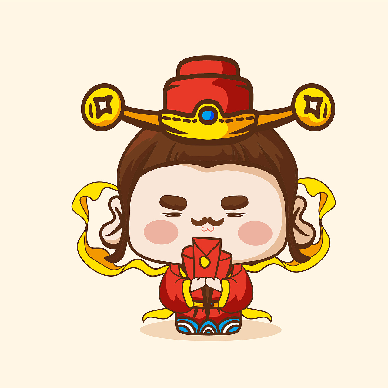 新年-财神表情包（图ZMTgzMzc2NTQw） - 商业插画 - 站酷设计师大禹哥Yuger原创素材 - 站酷ZCOOL
