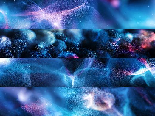 唯美星空粒子视频