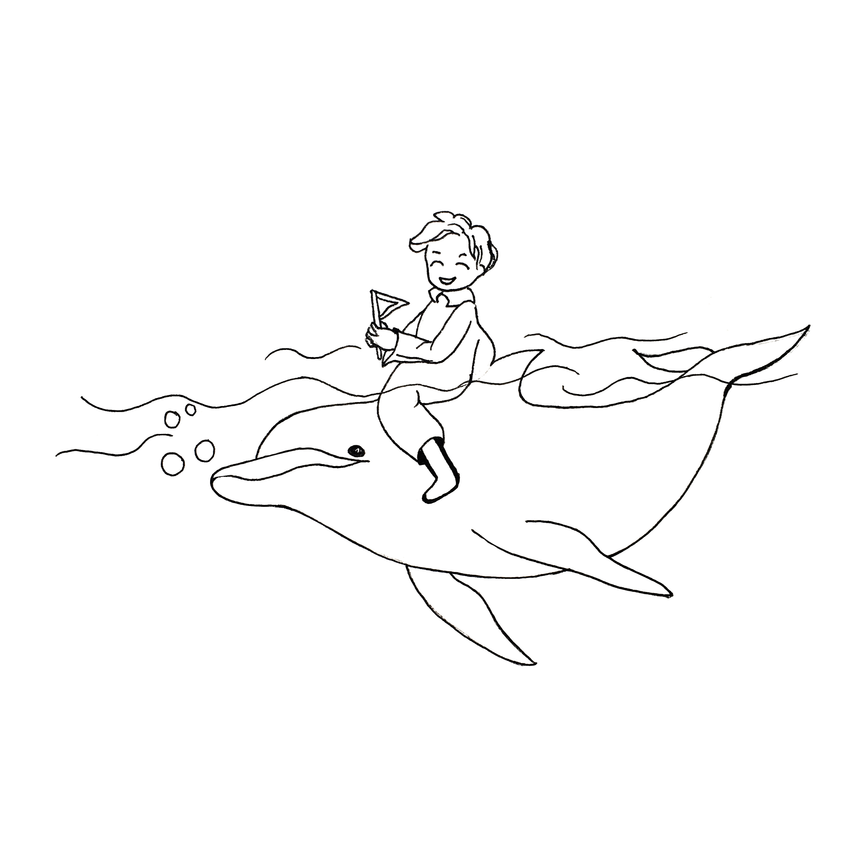 可爱的海豚简笔画如何画_海洋动物视频