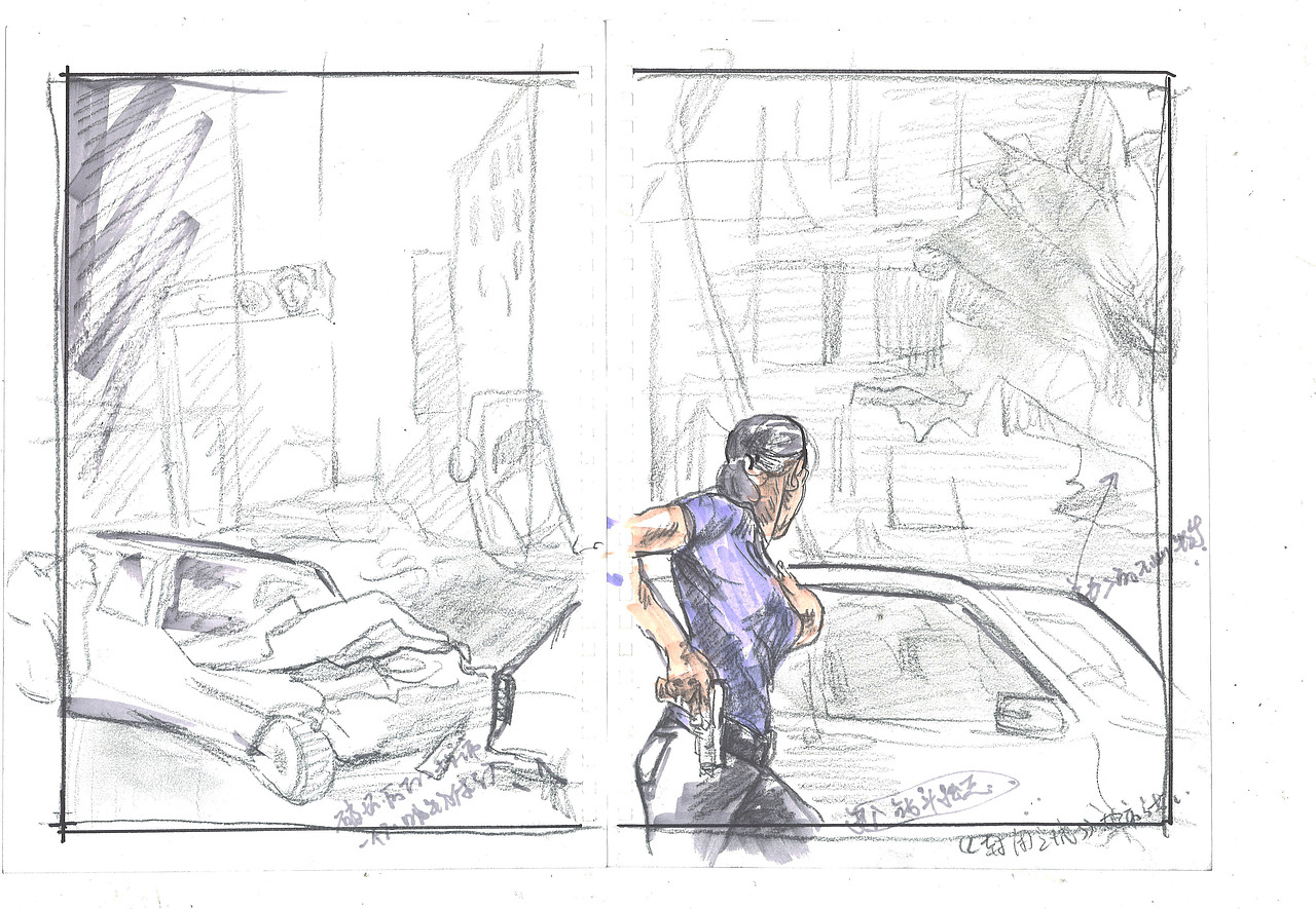 电影的部分视效草图