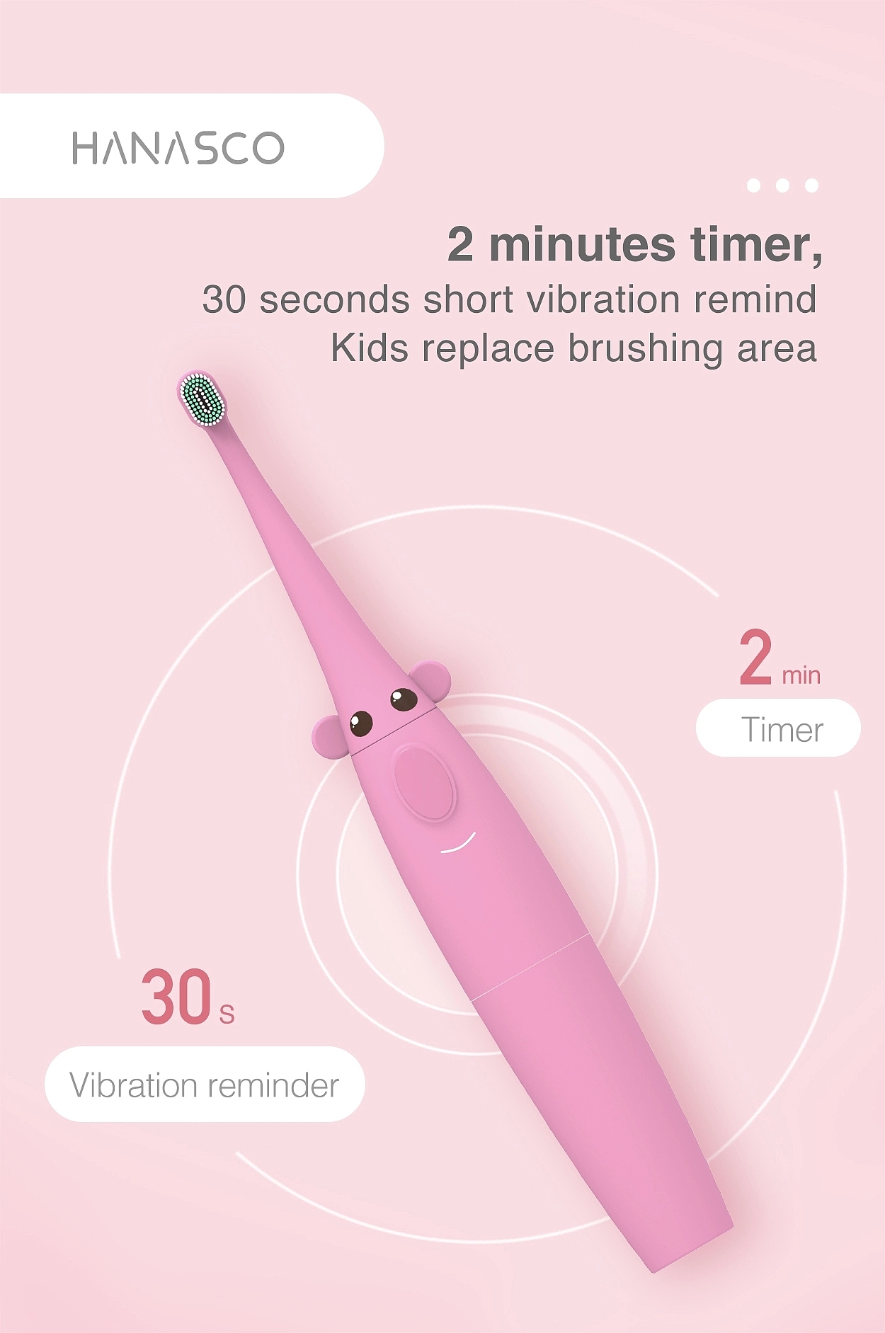 阿里巴巴国际-H1儿童声波电动牙刷详情页