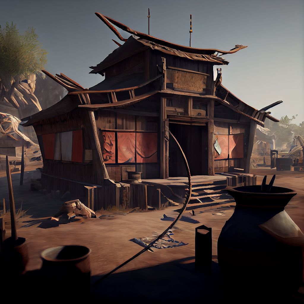 Ai绘画/中国古建靶场 场景