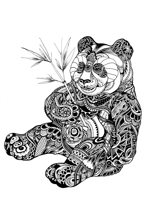 大熊猫（图ZMTIyNTkwNjQ=） - 商业插画 - 站酷设计师虎耳草和翠翠原创素材 - 站酷ZCOOL