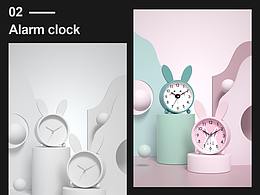 鬧鐘建模渲染/C4D/PS