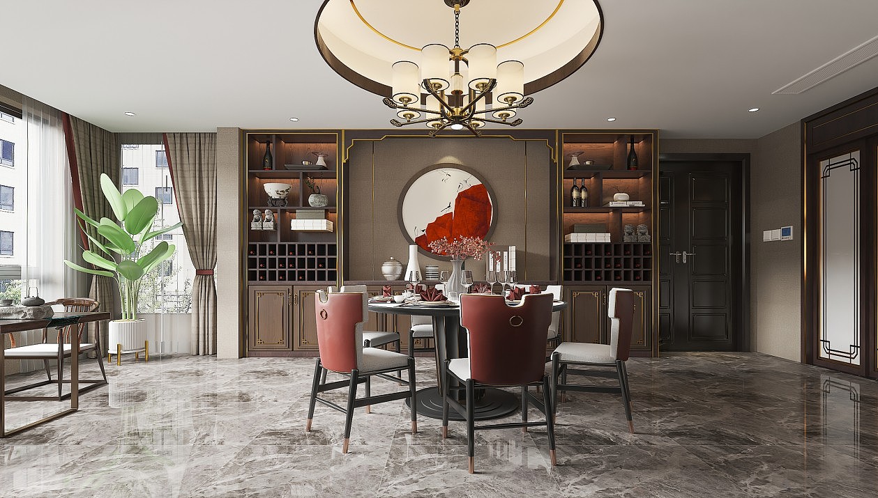 新中式客餐厅||温馨中不失奢华,低调中不失典雅。