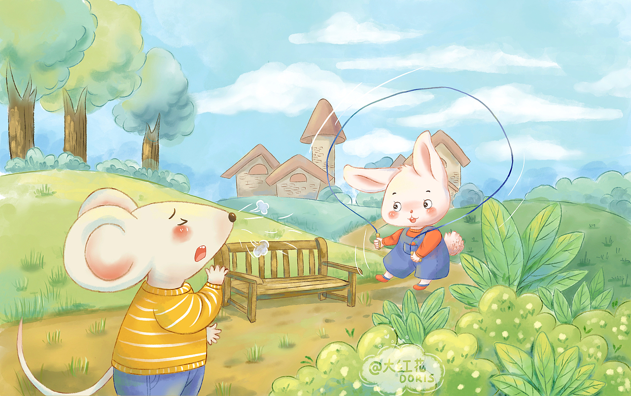 儿插试稿（图ZMTk1NzQzNTU2） - 儿童插画 - 站酷设计师大红花DORIS原创素材 - 站酷ZCOOL