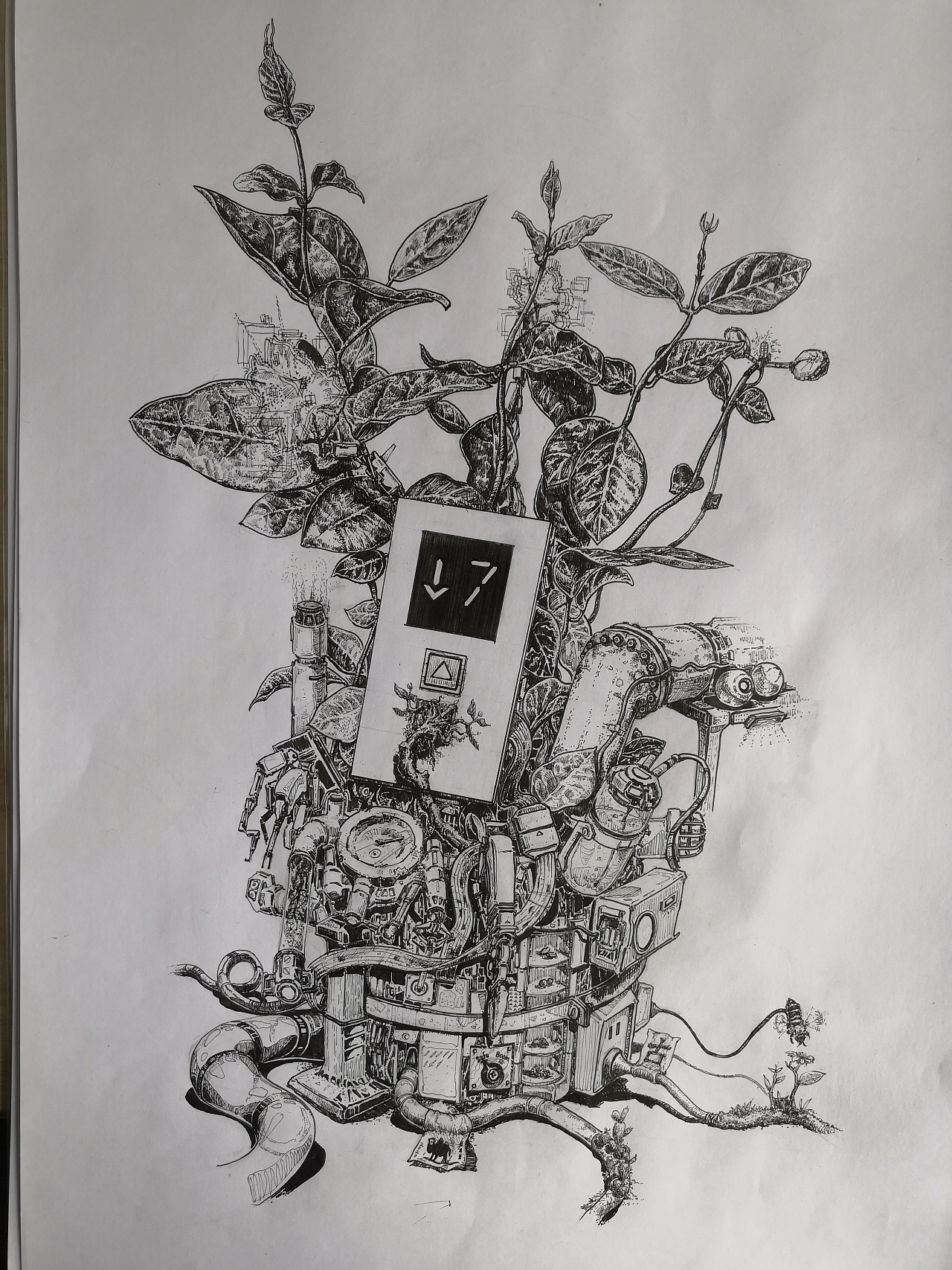 针管笔手绘设计