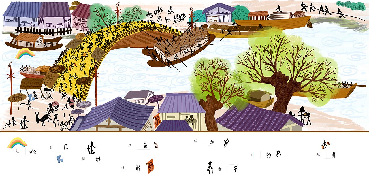 字画清明上河图