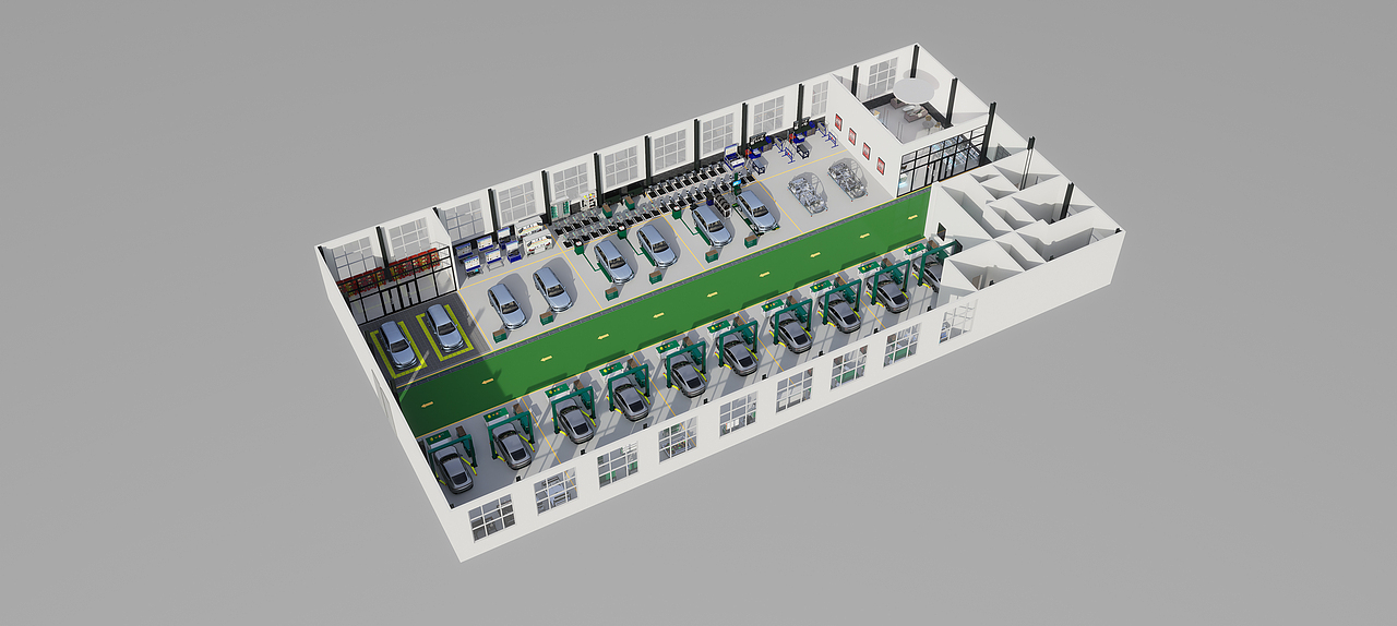 新能源汽车实训室效果预览2023