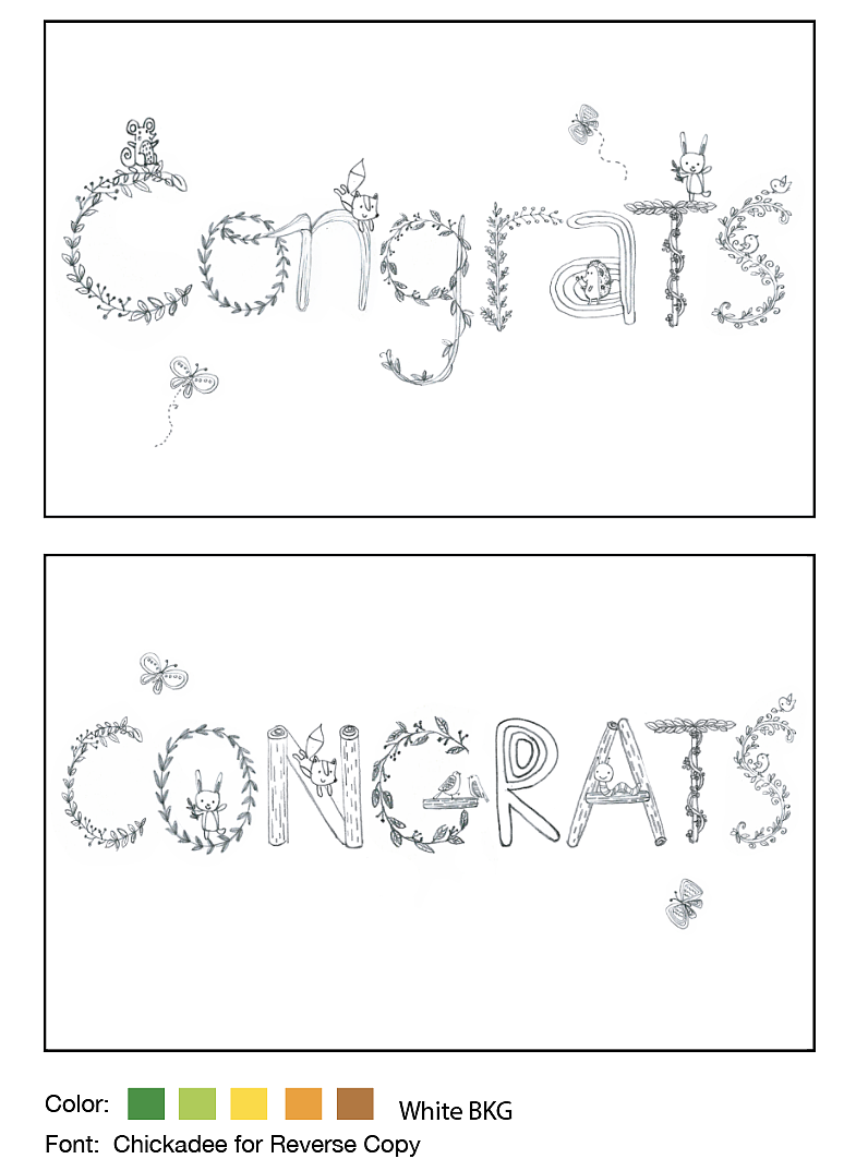 手绘插画风祝贺卡片congratulations（图ZMTYzNzQxMDcy） - 品牌 - 站酷设计师youyoutwo原创素材 - 站酷ZCOOL