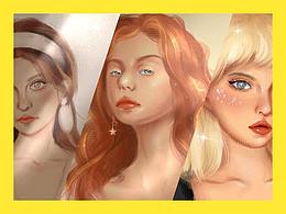 【Procreate】人物手绘插画-没有风格就是风格😂