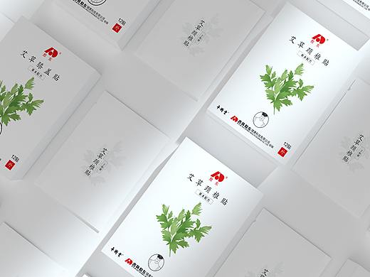 艾草颈椎、腰椎、肚脐、膝盖、保健品包装、中草药包装