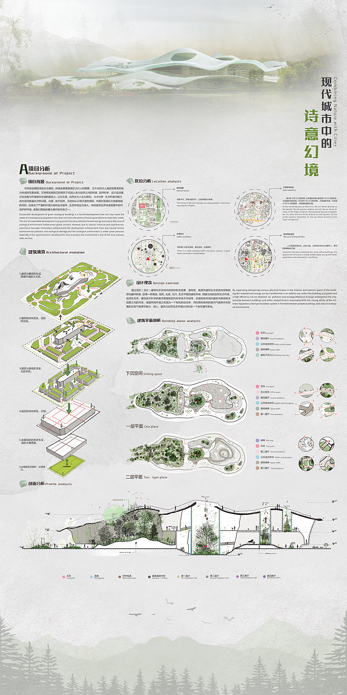 现代城市中的诗意幻境(展厅设计)