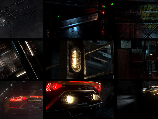 C4D动态练习《Lamborghini Aventador》