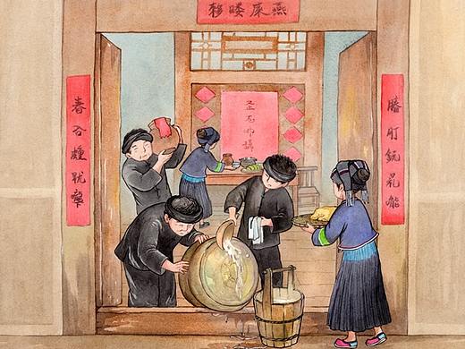 广西少数民族文化绘本-《壮族传统节日》《铜鼓》