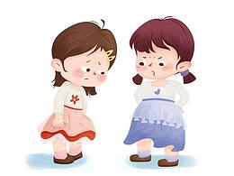 原创扁平风儿童插画