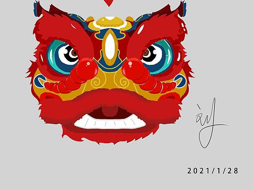 舞狮（个人主页-ZNTE0NjE3NjQ=） - 艺术插画 - 站酷设计师korox1原创素材 - 站酷ZCOOL