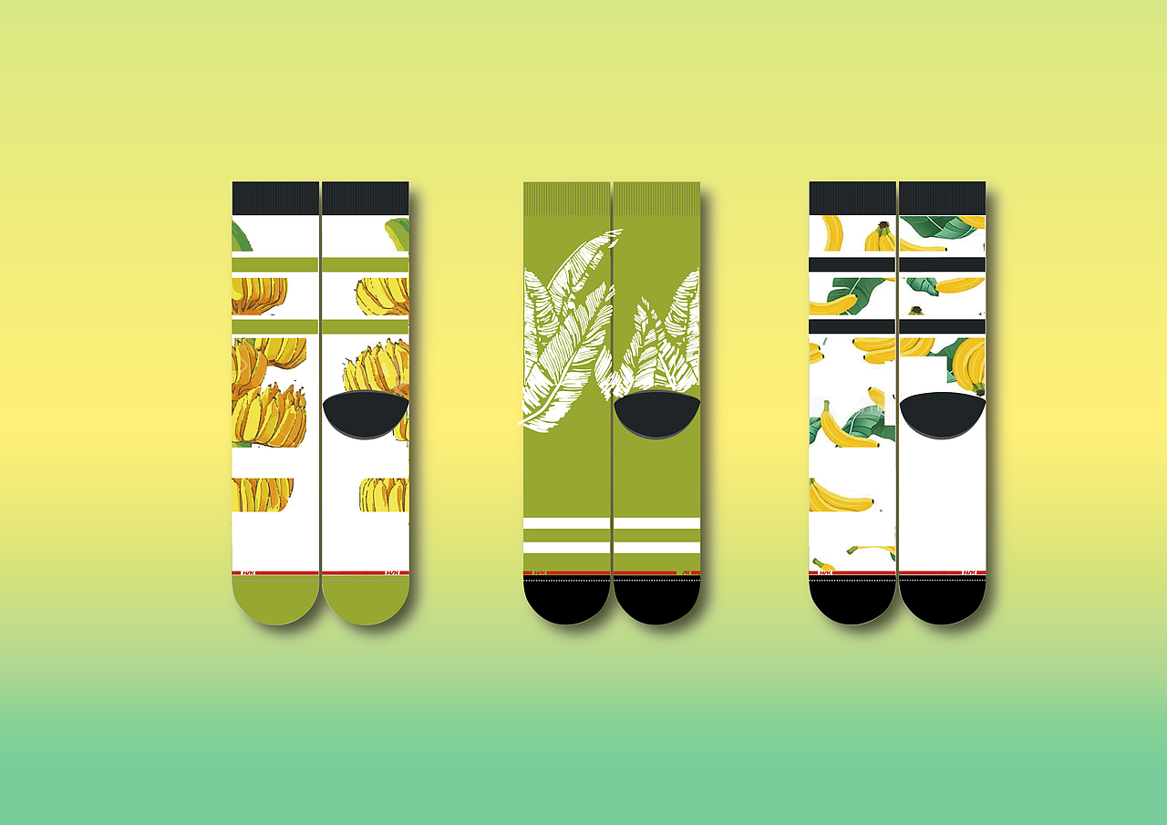 香蕉引发的袜子设计