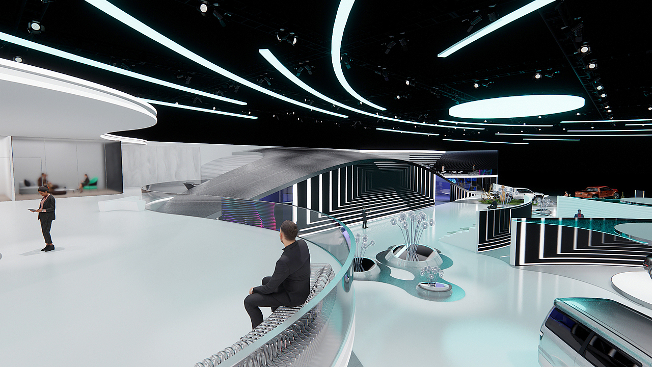 东风汽车_2021上海国际车展（图ZMjUyMTc1MDA0） - 其他三维 - 站酷设计师Andy_Kuang原创素材 - 站酷ZCOOL