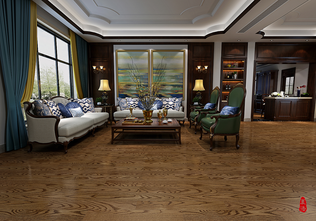 地板场景渲染效果图（图ZMTI0OTc2MTE2） - 展陈设计 - 站酷设计师皮皮夏原创素材 - 站酷ZCOOL