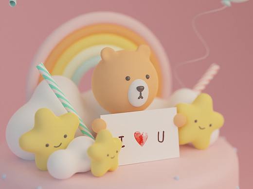 練習(xí) | 蛋糕（個(gè)人主頁-ZNDI3NTM1MzY=） - 其他三維 - 站酷設(shè)計(jì)師HLLPP原創(chuàng)素材 - 站酷ZCOOL