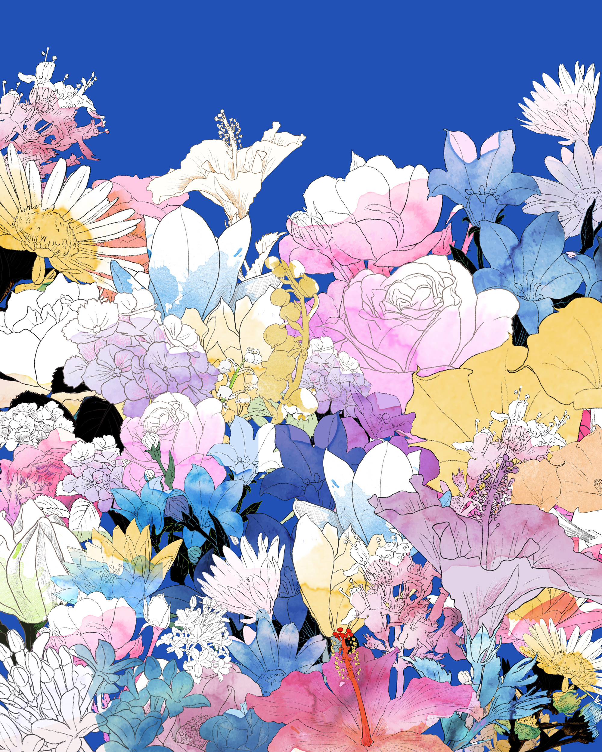 万宝龙宝曦 | 月之花园主题插画