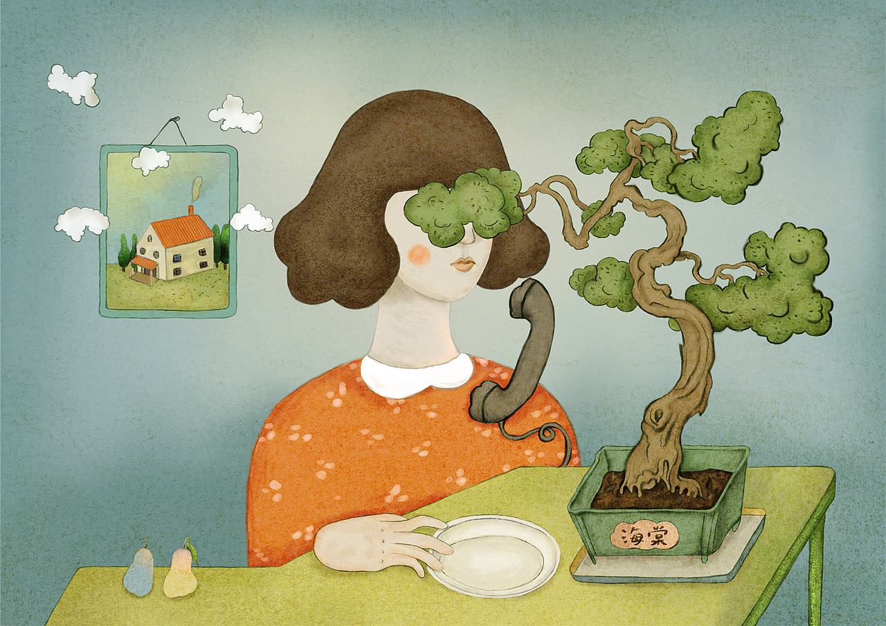 梦 . 中秋（图ZOTI4NTg4NTI=） - 艺术插画 - 站酷设计师是立夏耶原创素材 - 站酷ZCOOL