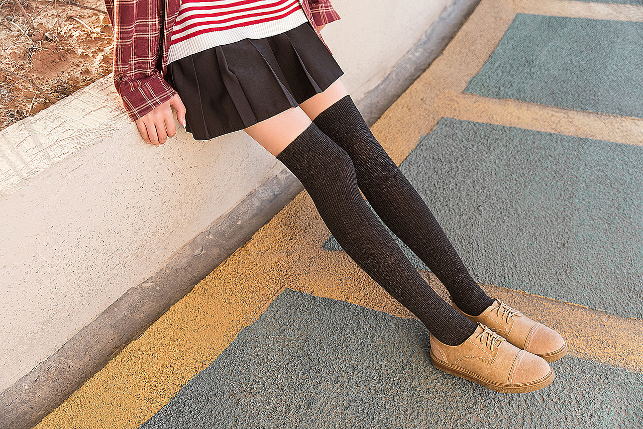 2019秋冬款日系过膝袜女袜长筒袜街拍