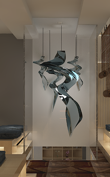 朝鲜饭店烤肉店,火锅店,餐饮空间效果图设计