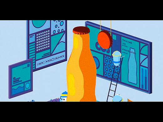 “H2CO3”橘子汽水广告