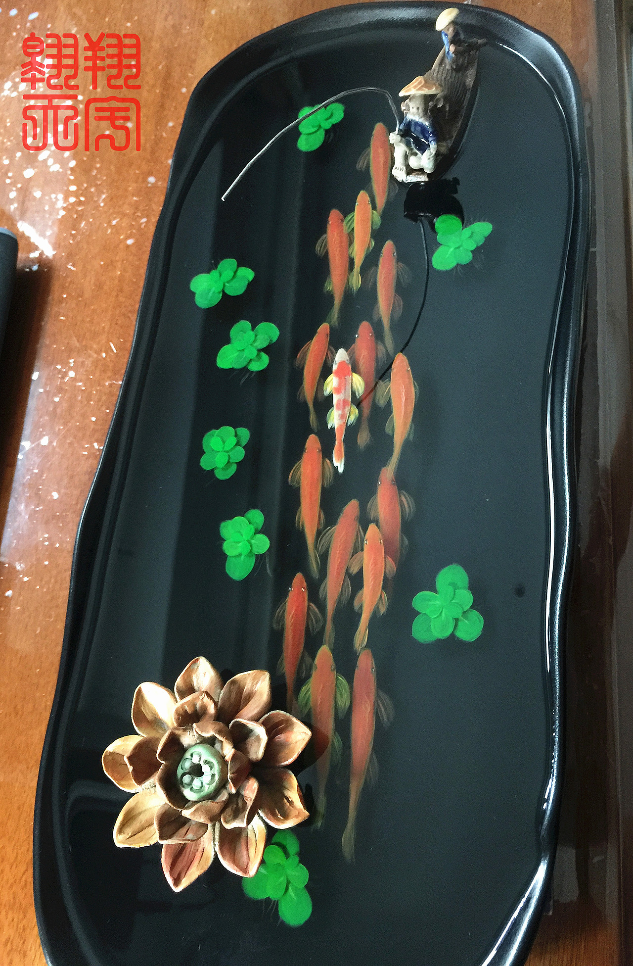 【树脂鱼画】长黑盘 渔舟唱晚（图ZNTIyOTI0MTY=） - 其他手工艺 - 站酷设计师翱翔天宇原创素材 - 站酷ZCOOL