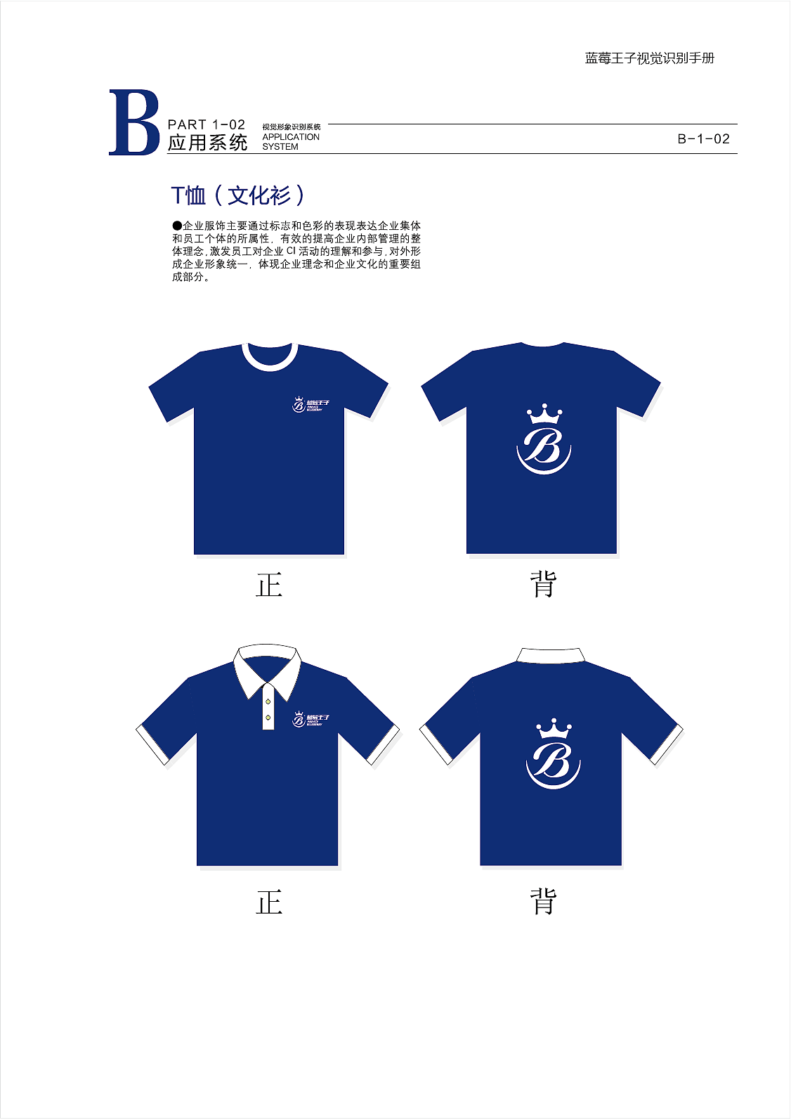 蓝莓王子标志的vi设计