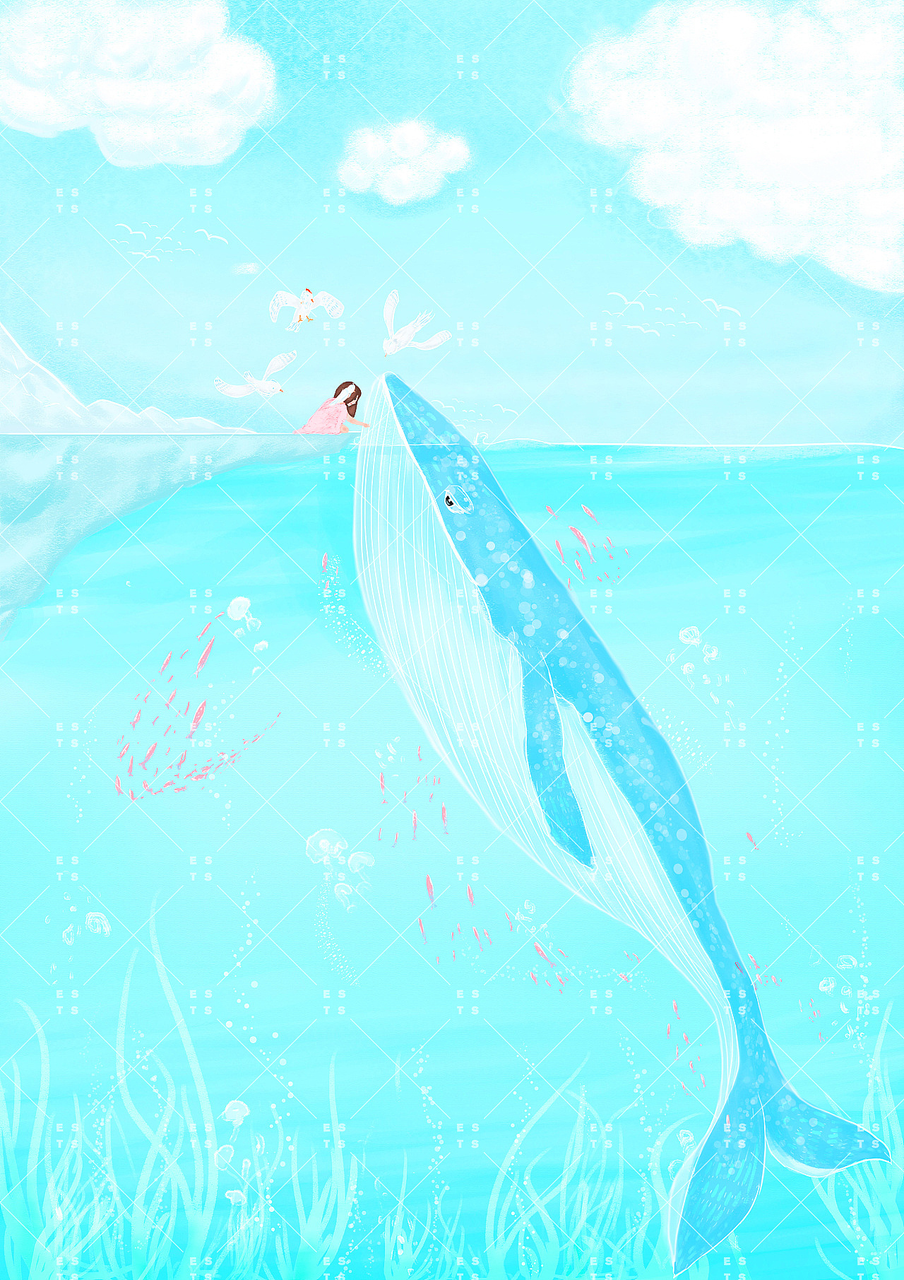 蓝鲸· 一瓣浮蓝