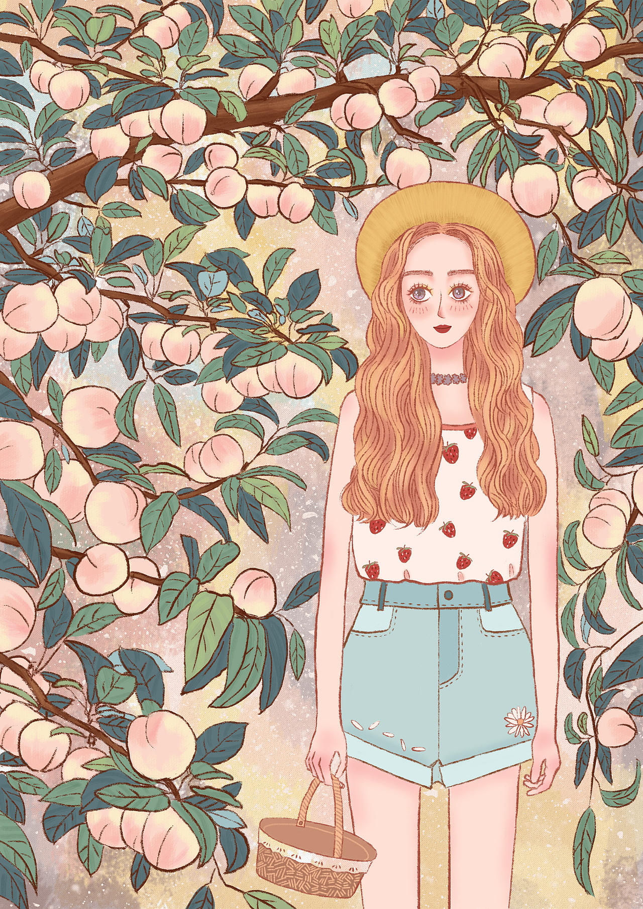 藏族藏装姑娘花儿与少女水果女孩