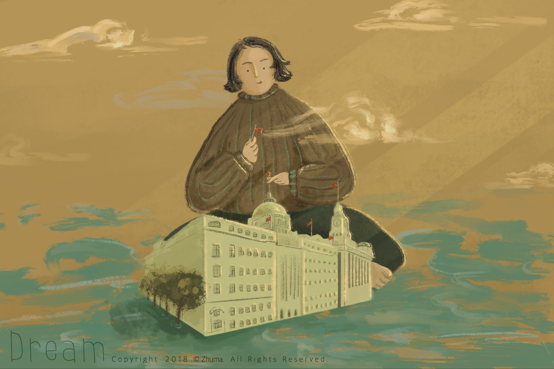 上海外滩|插画|创作习作|猪麻zhuma - 原创作品 - 站酷 (zcool)