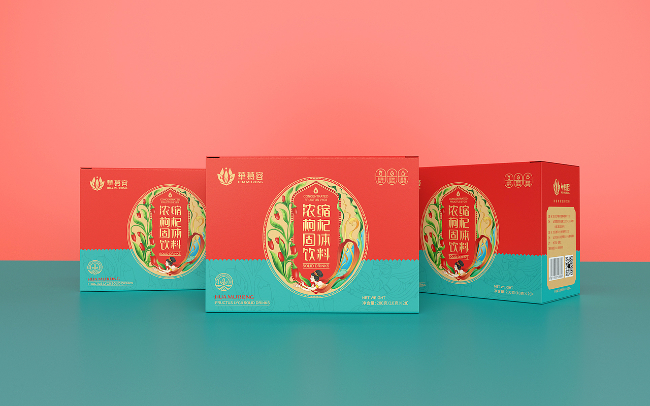 华慕容-枸杞包装设计|插画包装设计|瑞智博诚品牌设计
