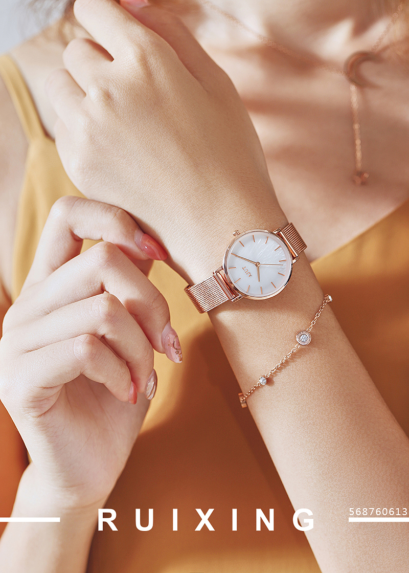 简约女表,女表场景,女表佩戴图