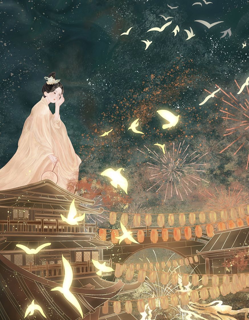 诗经系列静态插画合集1（图ZMzQzMzY2MDky） - 艺术插画 - 站酷设计师长林乔原创素材 - 站酷ZCOOL